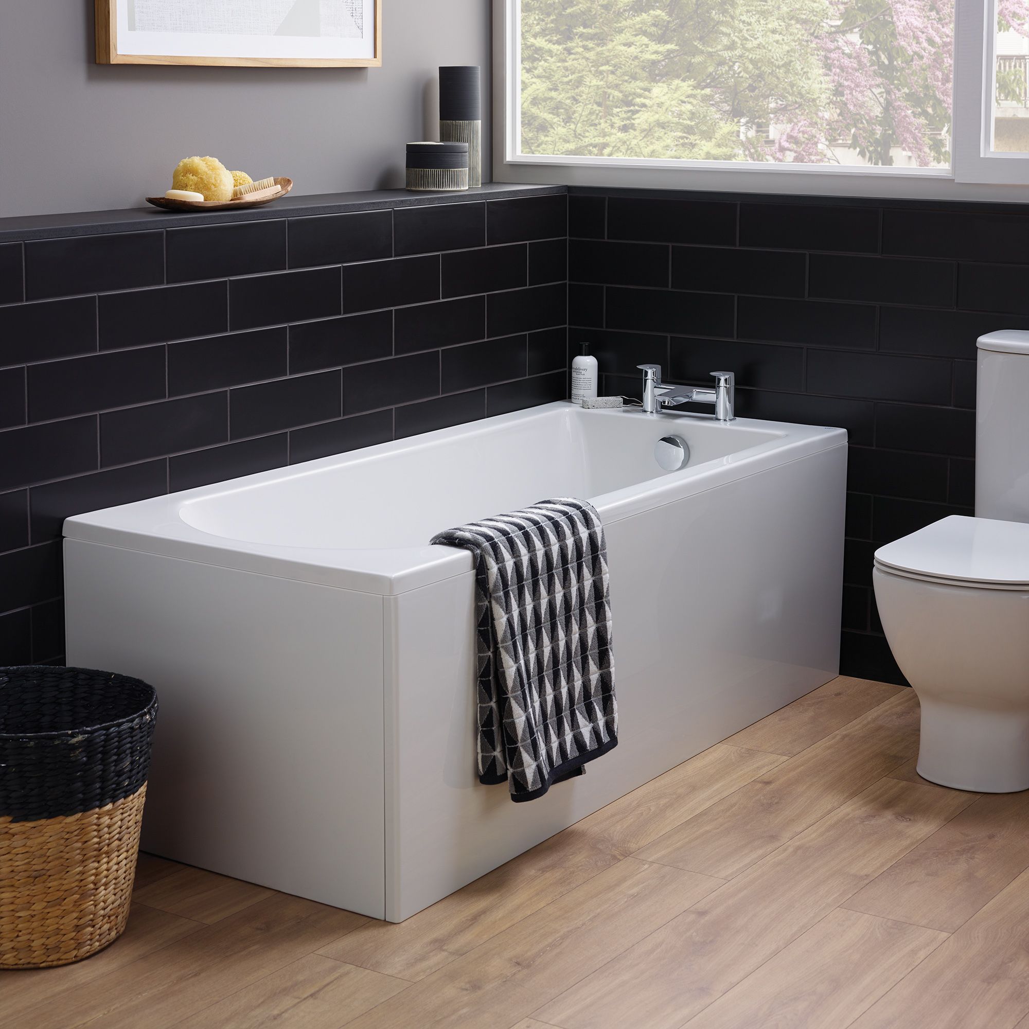 Ideal Standard Unilux White Left or right-handed Rectangular End Bath panel (H)51cm (W)70cm - 3