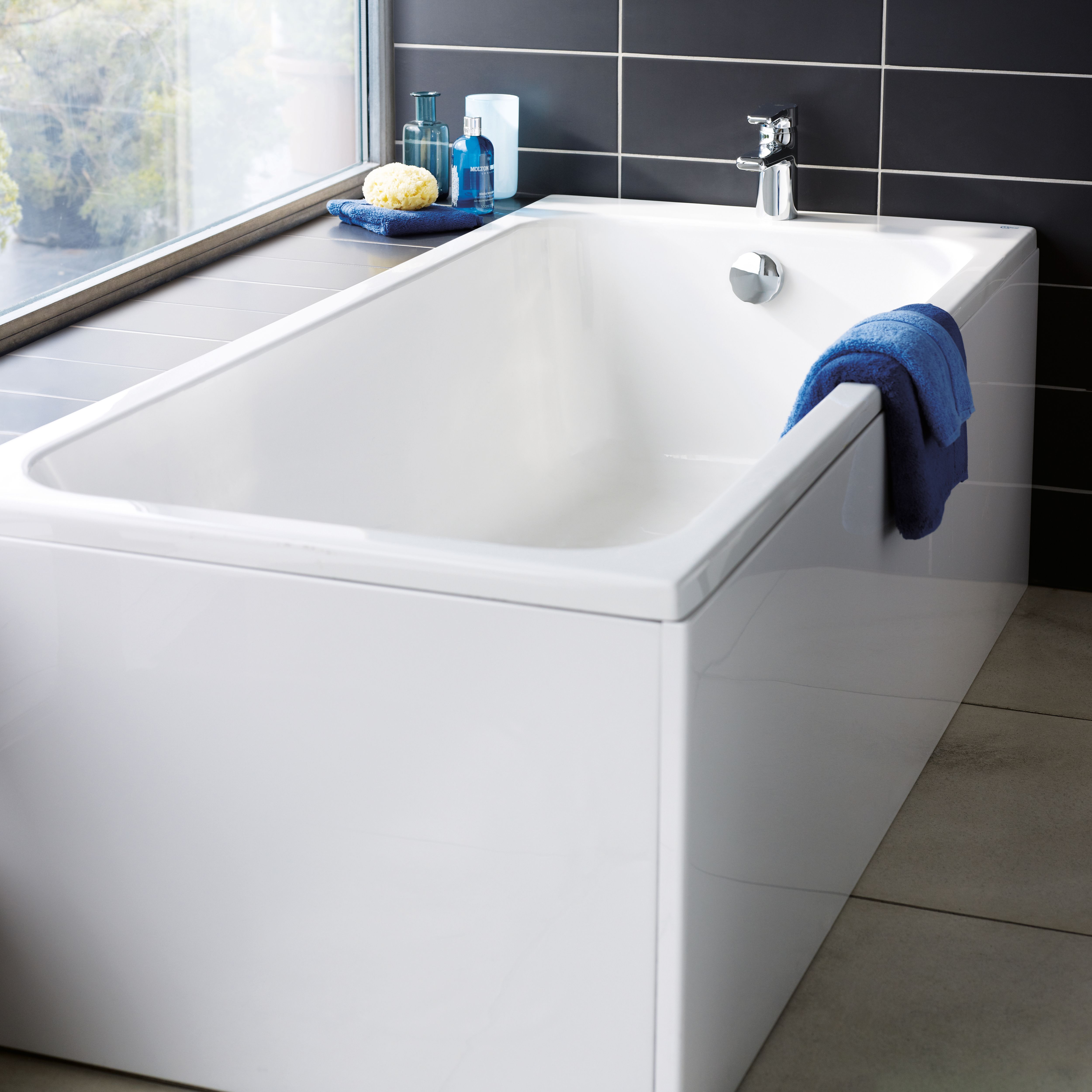 Ideal Standard Unilux White Left or right-handed Rectangular End Bath panel (H)51cm (W)70cm - 4