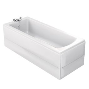 Ideal Standard Vue Acrylic Rectangular White Straight 2 tap hole Bath (L)1695mm (W)695mm