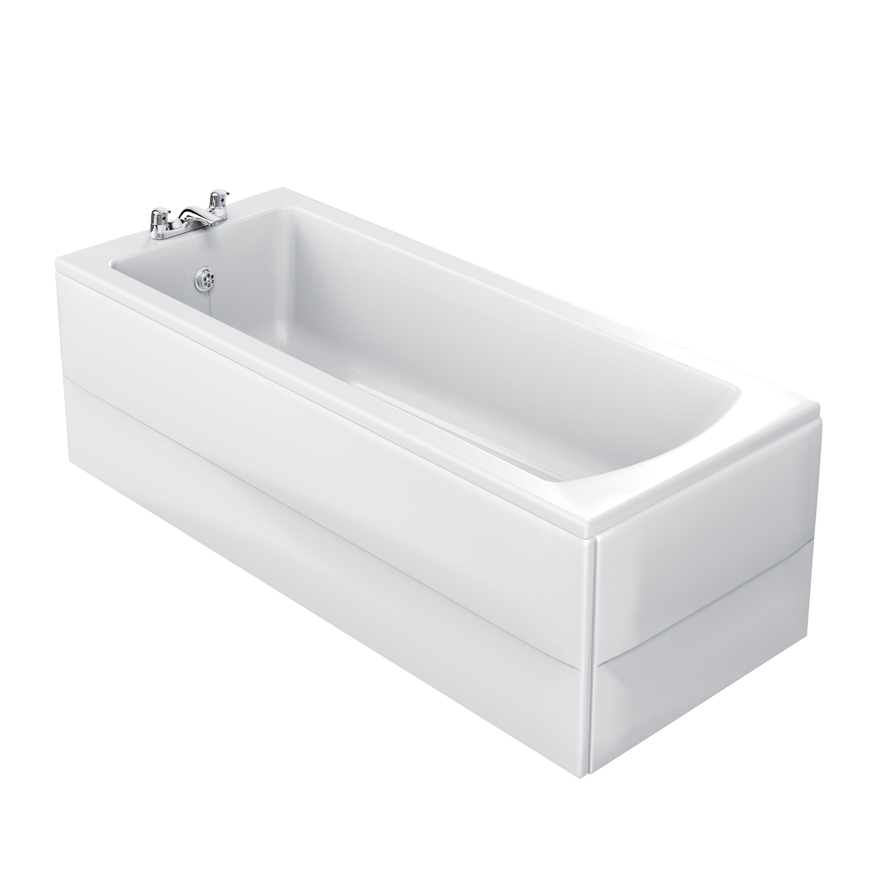 Ideal Standard Vue White Front Bath panel (W)1700mm | DIY at B&Q