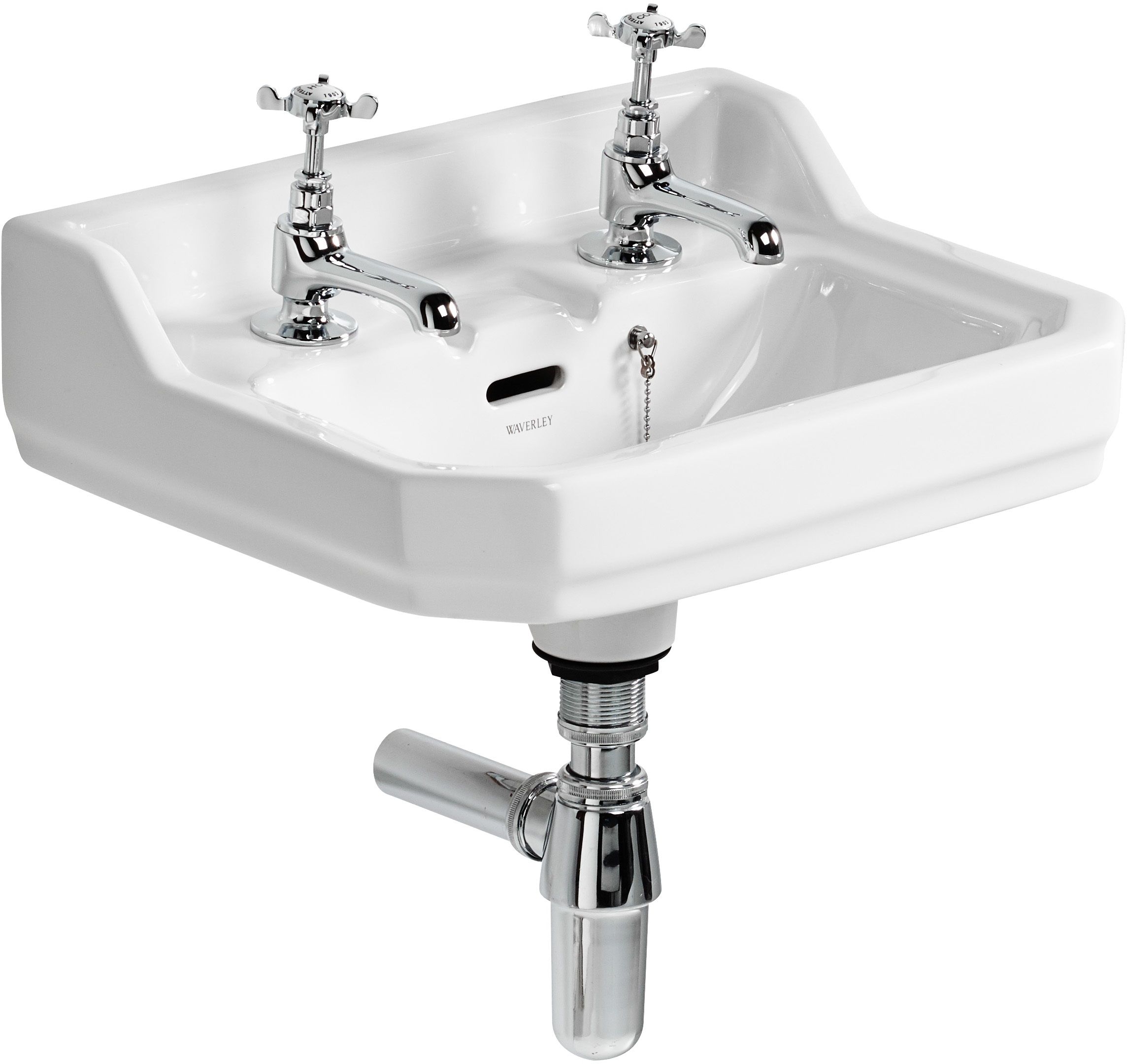 Ideal Standard Waverley Dshaped Wallmounted Cloakroom Basin (W)45cm