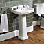 Ideal Standard Waverley Gloss White Rectangular Floor-mounted Full pedestal Basin (H)89cm (W)56cm