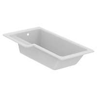 Ideal Standard White Shower Bath Acrylic L-shaped Left-handed Shower Bath (L)1695mm (W)845mm