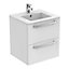 Ideal Standard White Wall-mounted Vanity unit & basin set (W)510mm (H)565mm