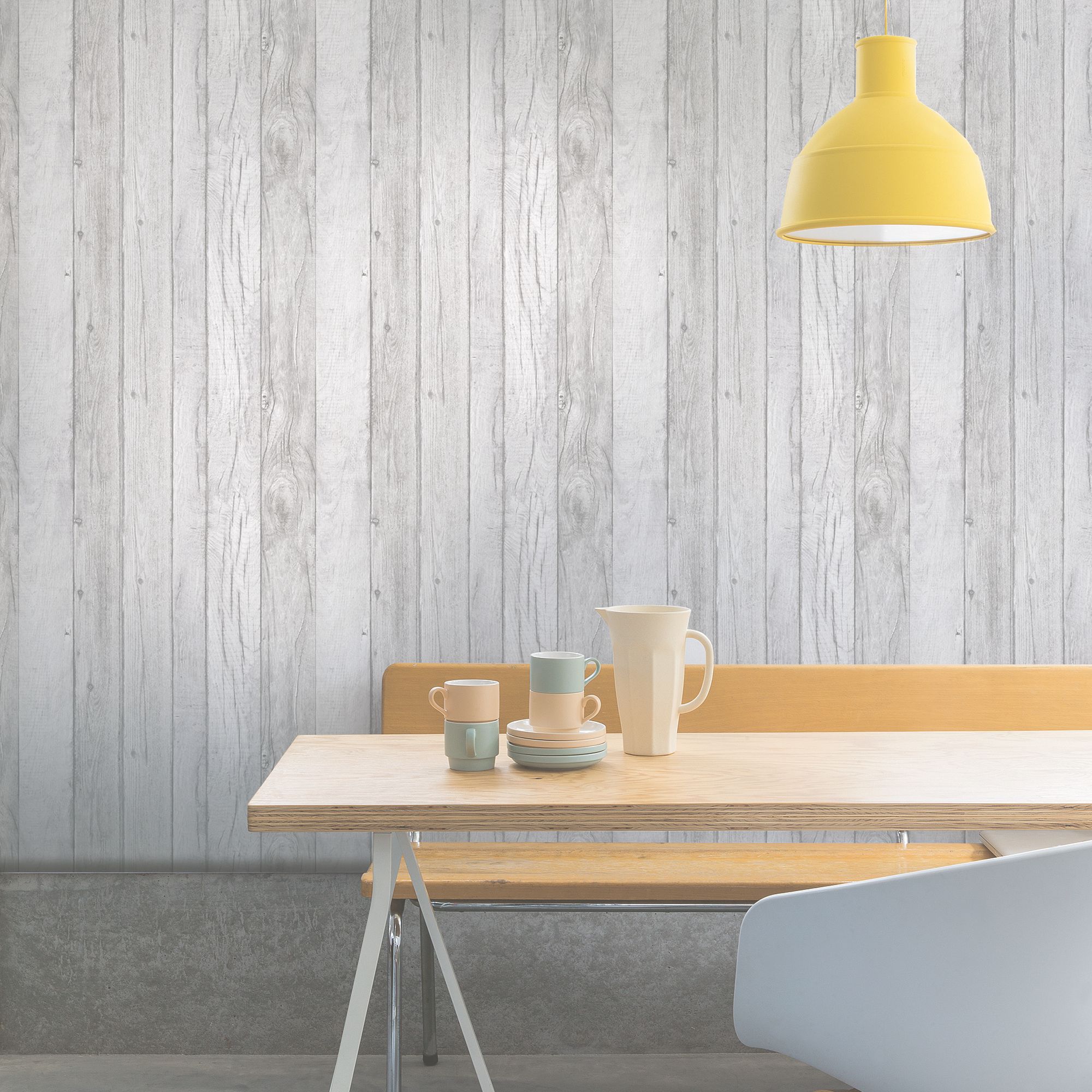 Light Grey Wood Wallpaper