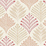 Ideco Home Rowan Red Glitter effect Organic Embossed Wallpaper