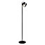 iDual Jasmine Gloss Black LED Floor lamp with remote