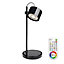 iDual Jasmine Gloss Black LED Table lamp with remote