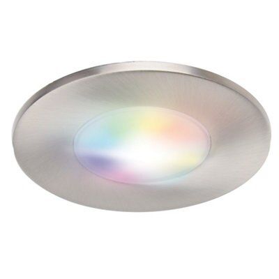iDual Performa Stainless steel effect LED Downlight 7.5W IP65