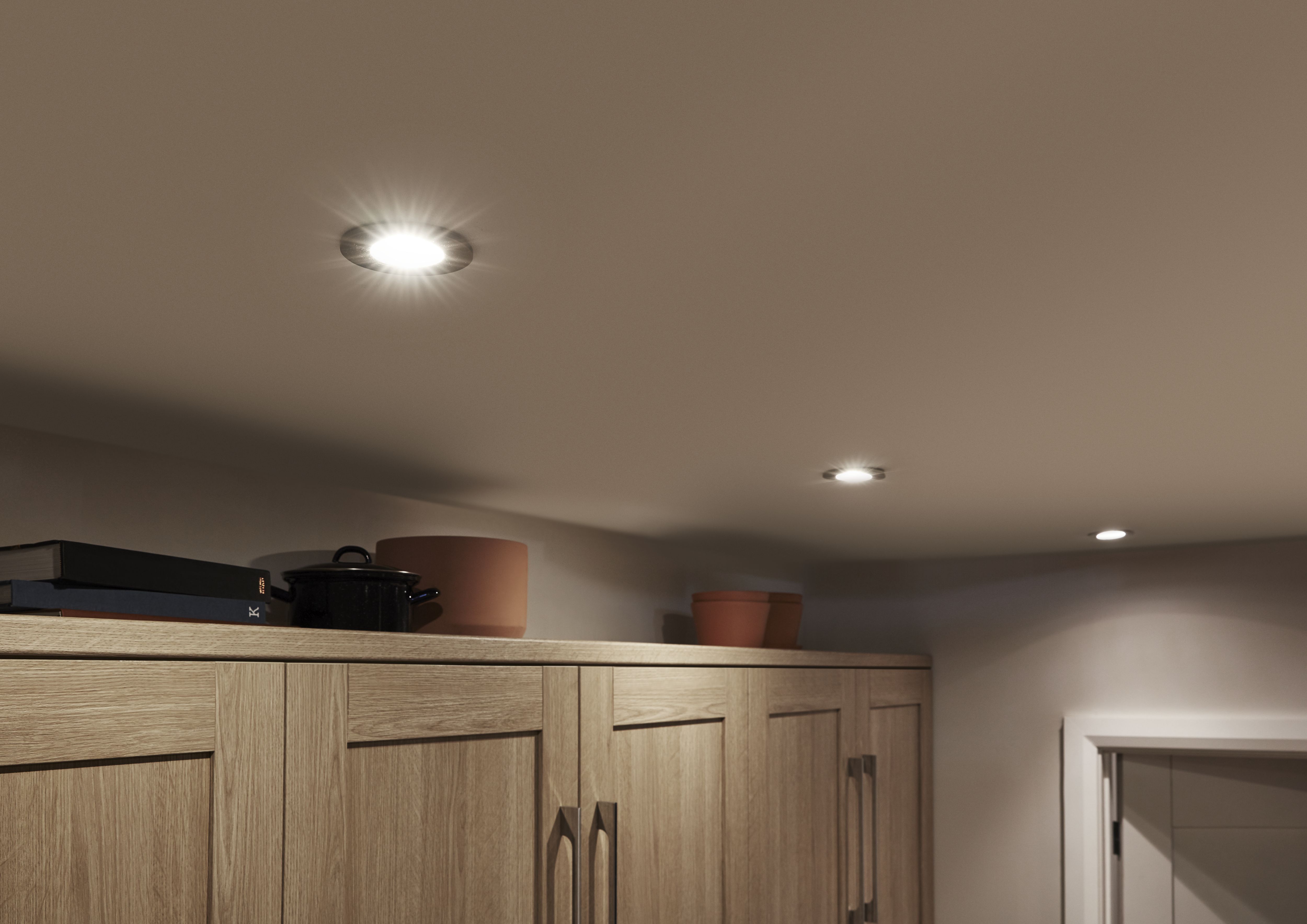 iDual Performa Stainless steel effect LED Downlight 7.5W IP65