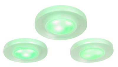 iDual White Non-adjustable LED Cool white, RGB & warm white Downlight 7.5W IP44 of 3