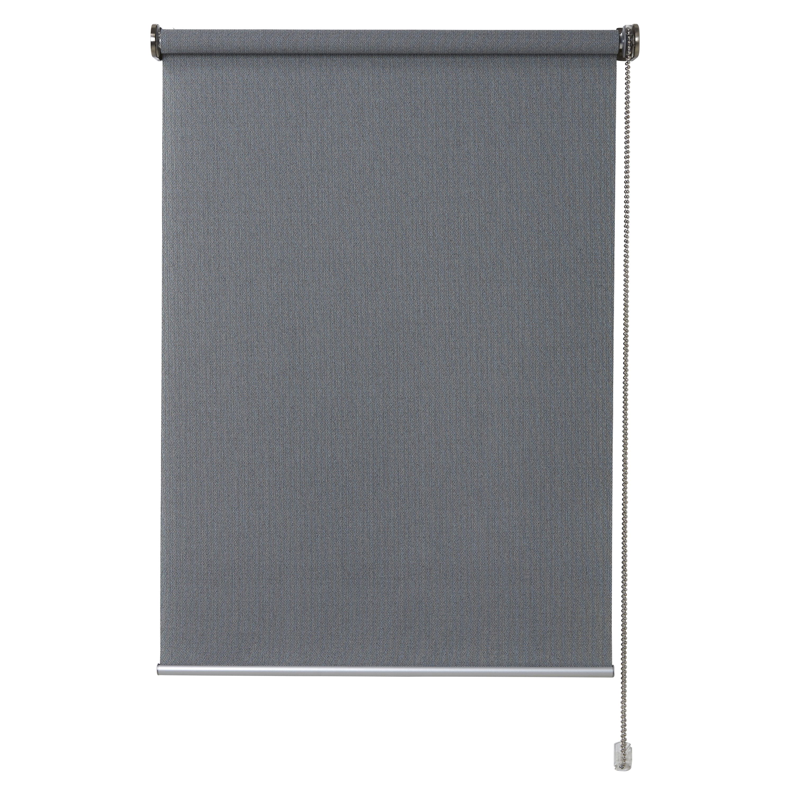 Iggy Corded Grey Plain Daylight Roller Blind (W)60cm (L)180cm