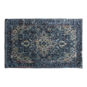 Iglezia Dark teal Persian Medium Rug, (L)170cm x (W)120cm