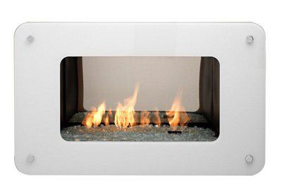 Ignite Toledo White Manual control Gas Fire