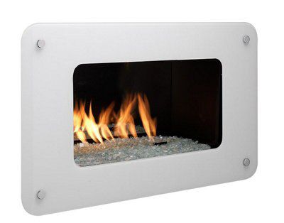 Ignite Toledo White Manual control Gas Fire