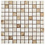 Illusion Natural Gloss Stone effect Ceramic Mosaic tile, (L)300mm (W)300mm