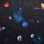 Imagine fun Multicolour Planets Smooth Wallpaper