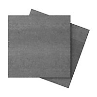 Imperiali Anthracite Porcelain Wall & floor Tile, Pack of 3, (L)600mm (W)600mm
