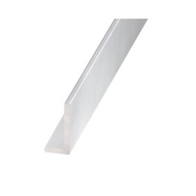 Incolore Anodised Aluminium Unequal L-shaped Angle profile, (L)1m (W)40mm (D)20mm (T)1.5mm