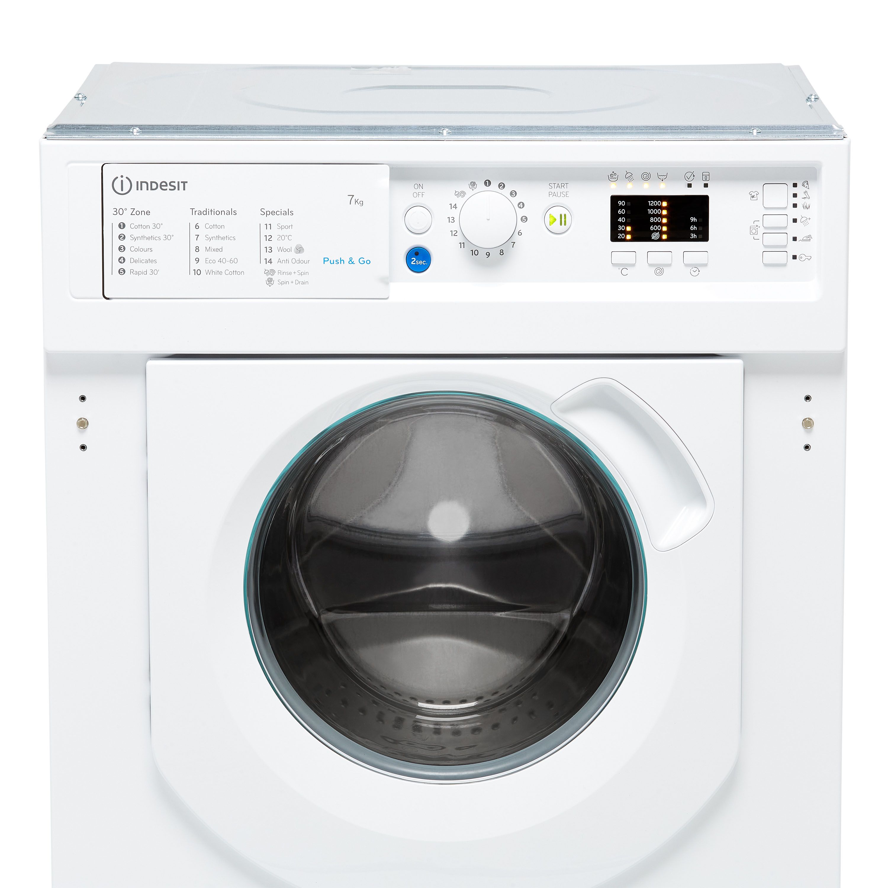 Indesit washing deals machine built in