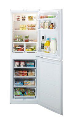 Indesit CAA 55 American style Freestanding Defrosting Fridge freezer - White