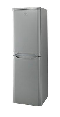 Indesit CAA 55 S Tall Freestanding Defrosting Fridge freezer - Silver
