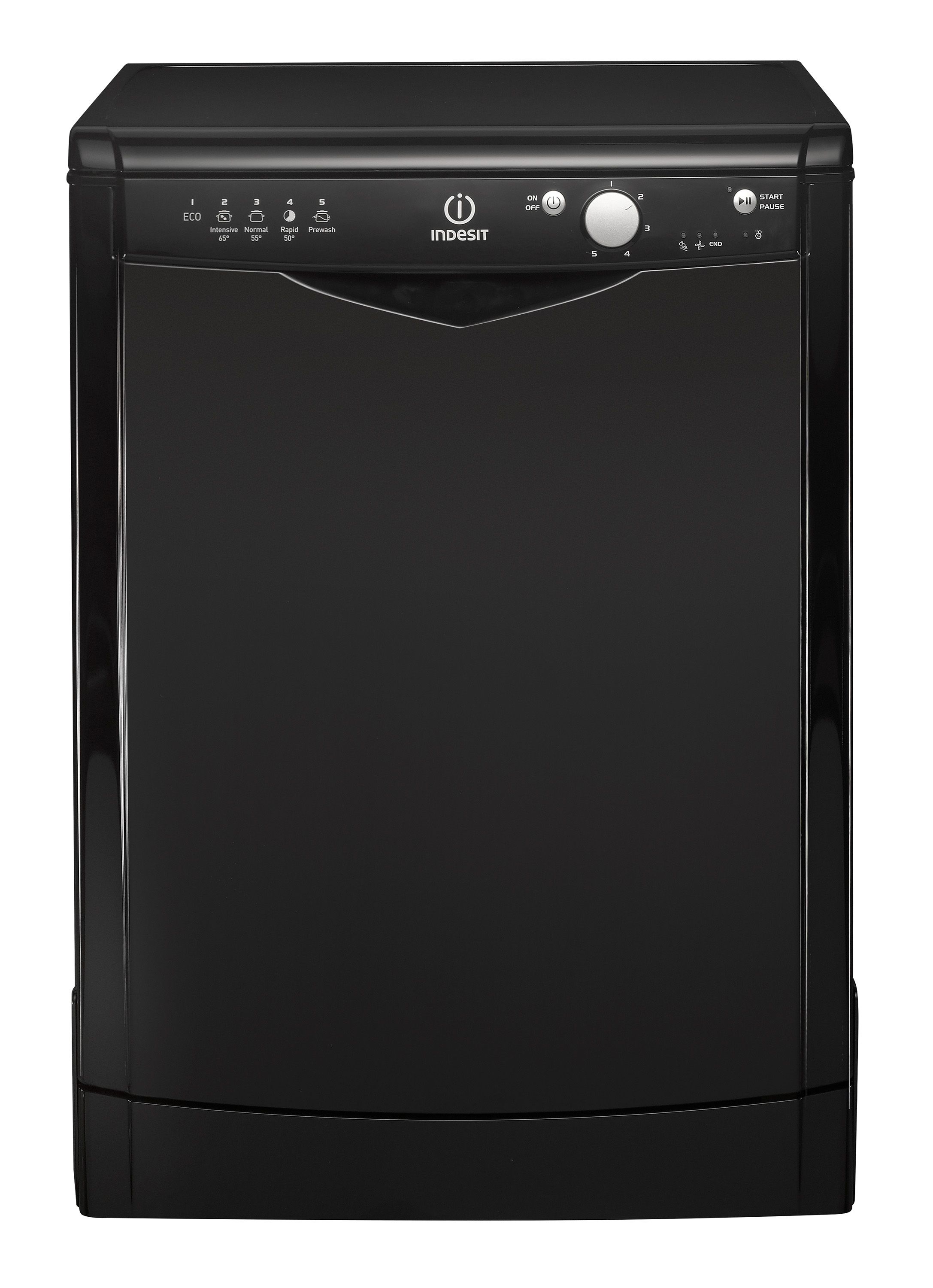 Indesit FDFEX11011K Freestanding Black Dishwasher DIY at B&Q