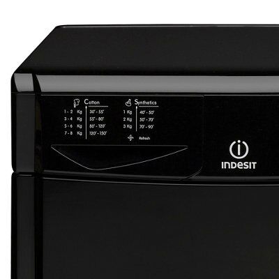 Indesit IDC85K(UK) Freestanding Tumble dryer - Black