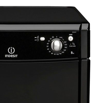 Indesit IDC85K(UK) Freestanding Tumble dryer - Black