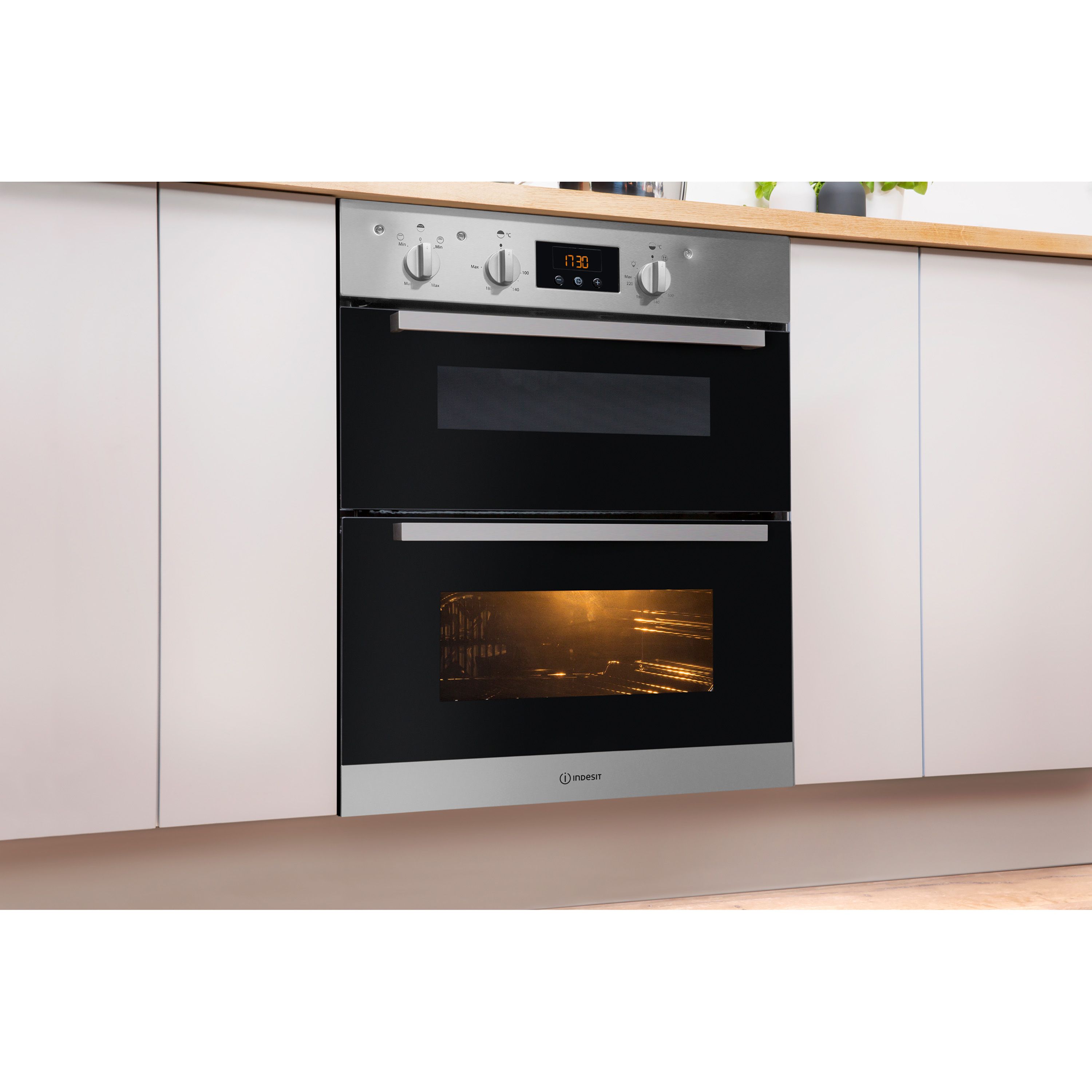 Indesit IDU6340IX_SS Integrated Electric Double oven - Stainless steel effect