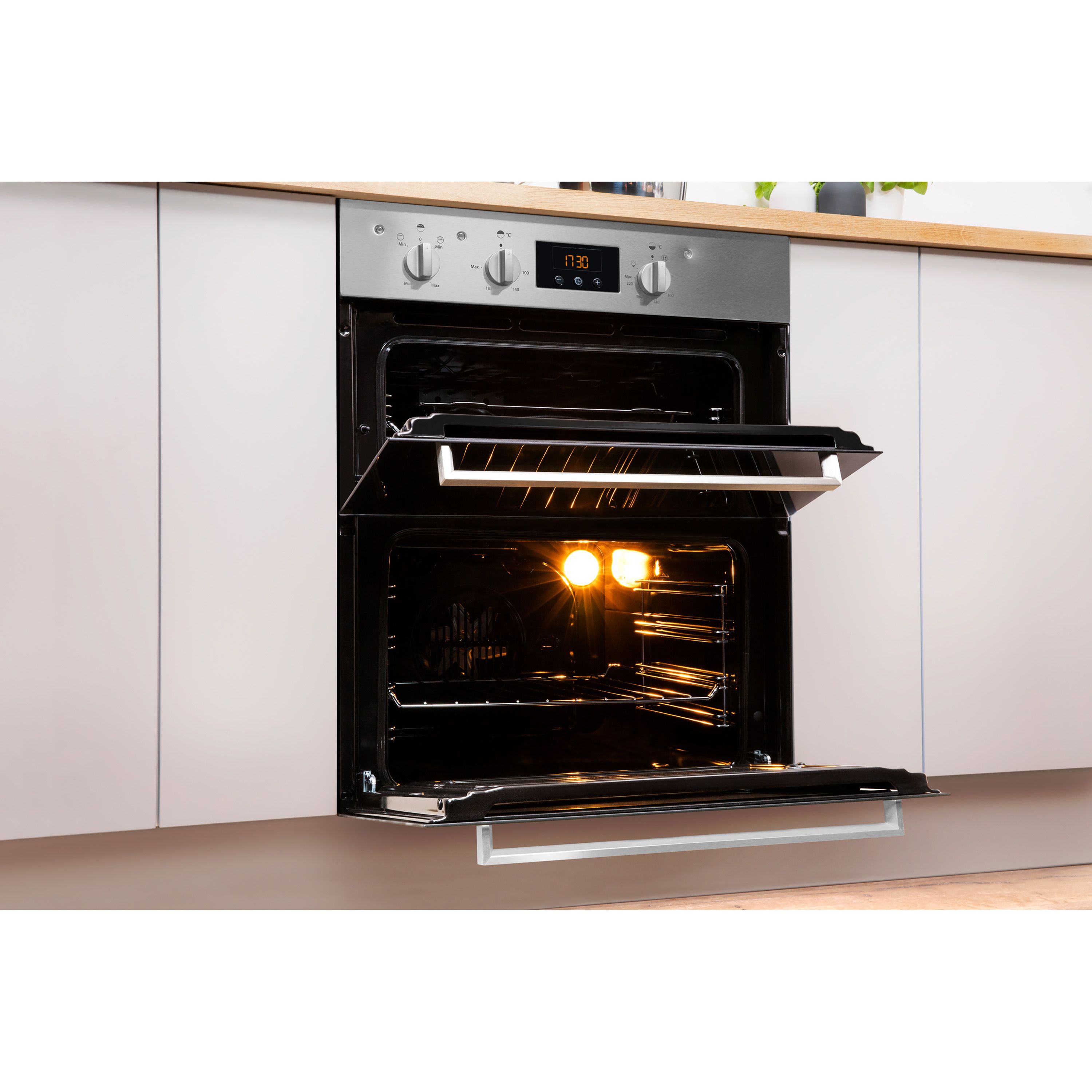 Indesit IDU6340IX_SS Integrated Electric Double oven - Stainless steel effect