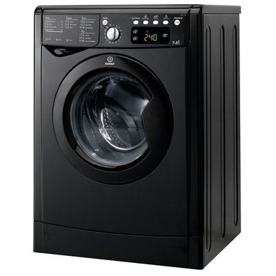 Indesit IWDE7145K(UK) Freestanding Washer dryer - Black