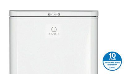 Indesit NCAA 55 Tall Freestanding Defrosting Fridge freezer - White