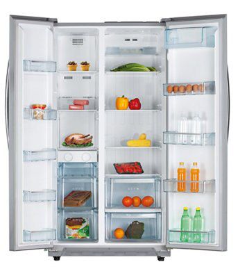 Indesit SBSAA 530 S D Freestanding Frost free Fridge freezer - Silver