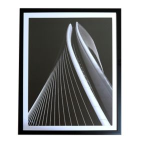 Infinity geometric Mono Framed print (H)440mm (W)830mm