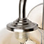 Inlight Agile Satin Champagne Nickel effect Wired LED Wall light