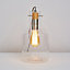 Inlight Alpho glass Clear Smoke tinted effect Cylinder Table lamp
