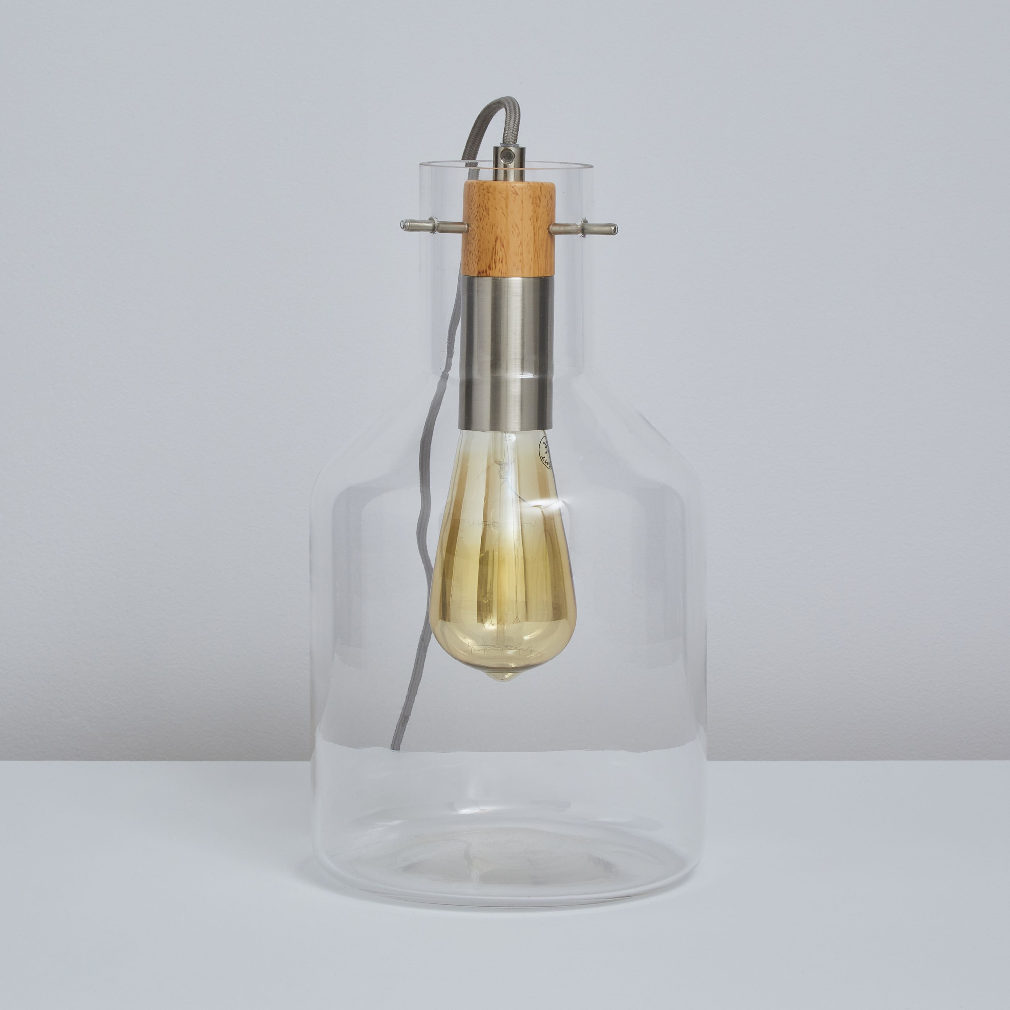 Clear on sale cylinder lamp