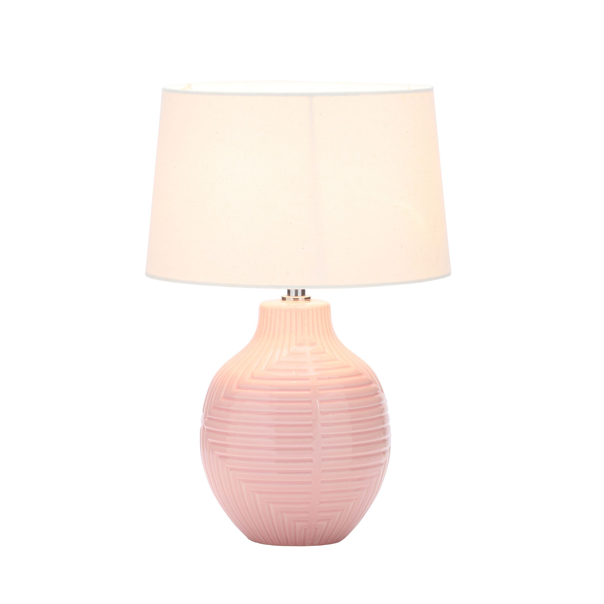 Inlight Ananke Embossed ceramic Pink Table light