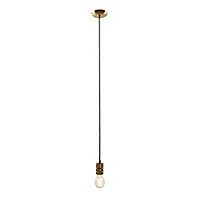 Inlight Antique brass effect Cable light set (L)1000mm