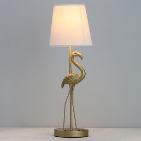 Inlight Atlas Flamingo Bronze effect Table light