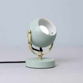 Inlight Azure Matt Sage Round Table lamp