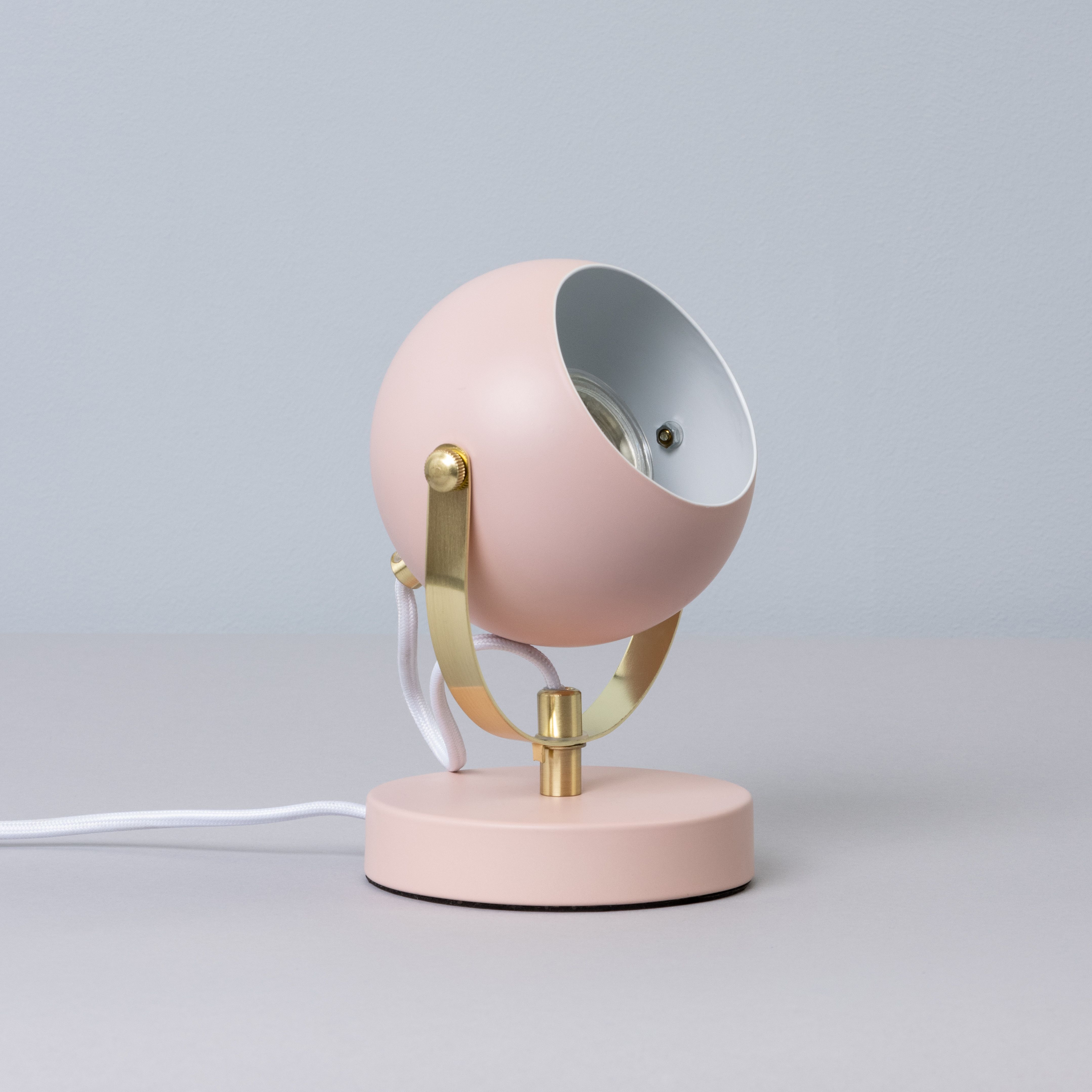 Inlight Azure Retro Matt Pink Round Table lamp
