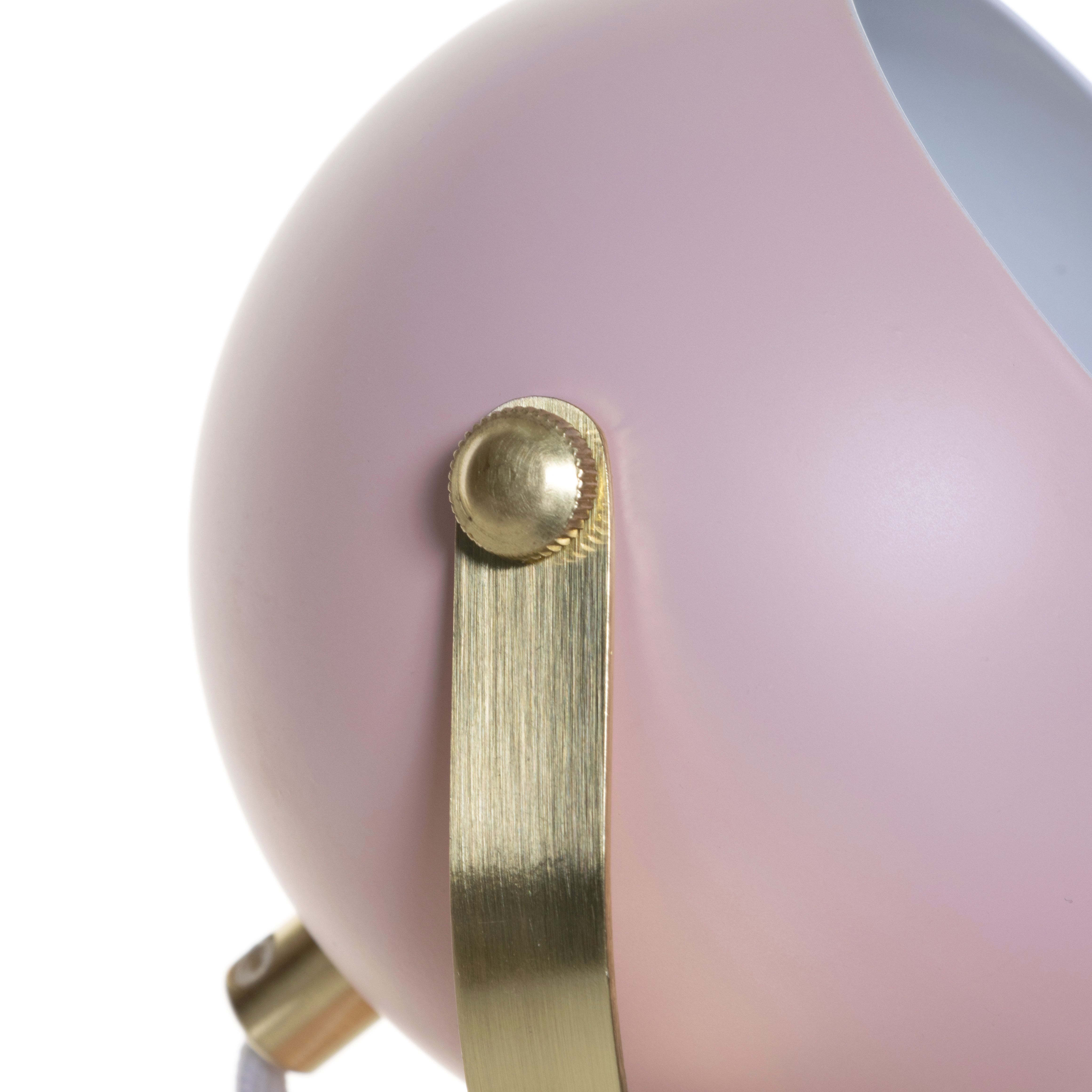 Inlight Azure Retro Matt Pink Round Table lamp