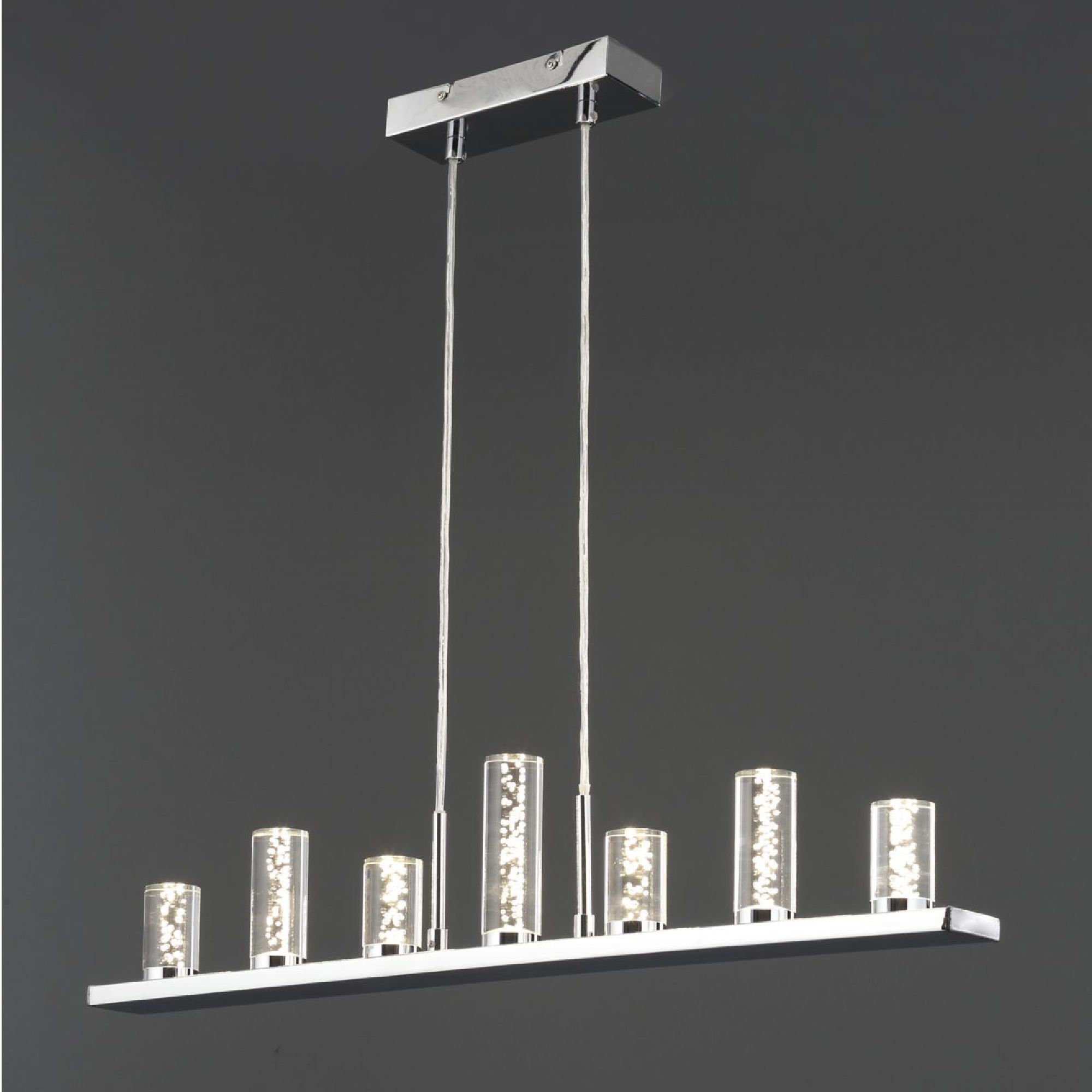 Inlight Barton Flush Acrylic, aluminium & metal Chrome effect LED
