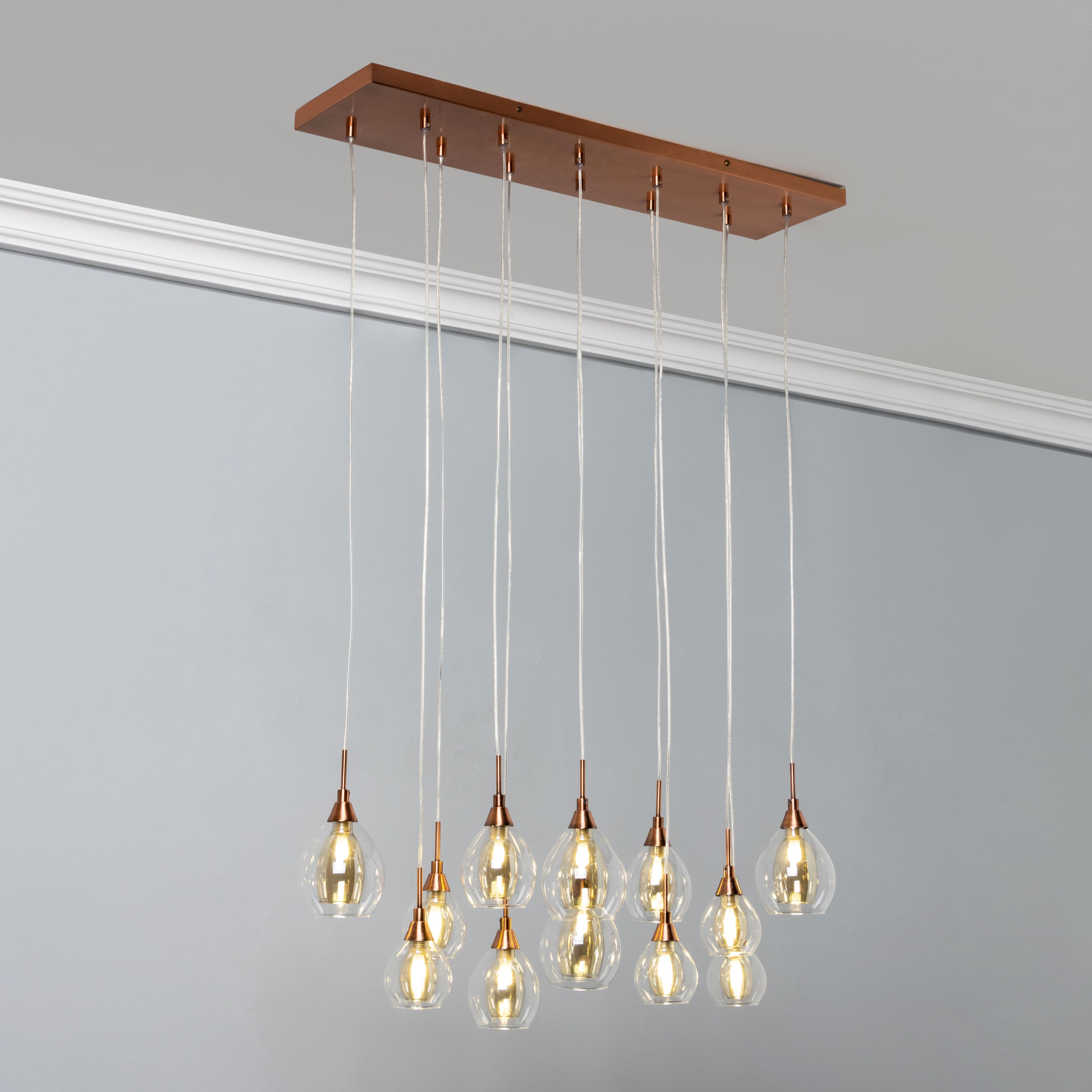 Inlight Batu Satin Metal Antique Copper effect LED Ceiling light