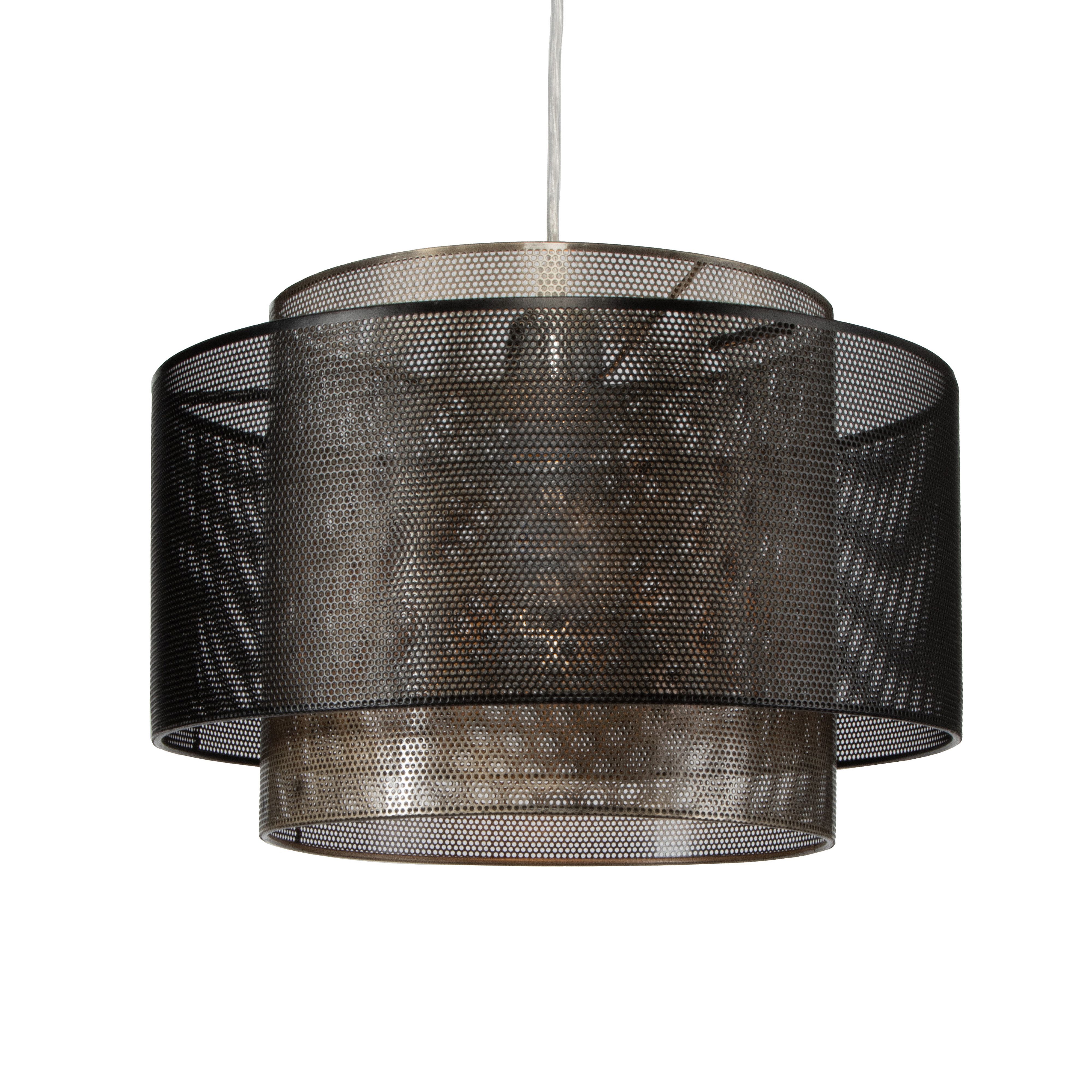 Black mesh outlet lamp shade