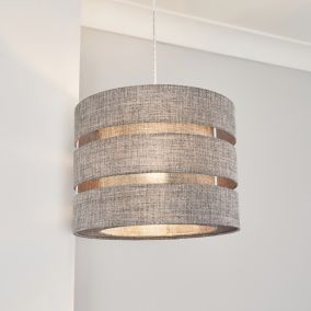 Inlight Blue Metallic effect Trio Light shade (D)33cm