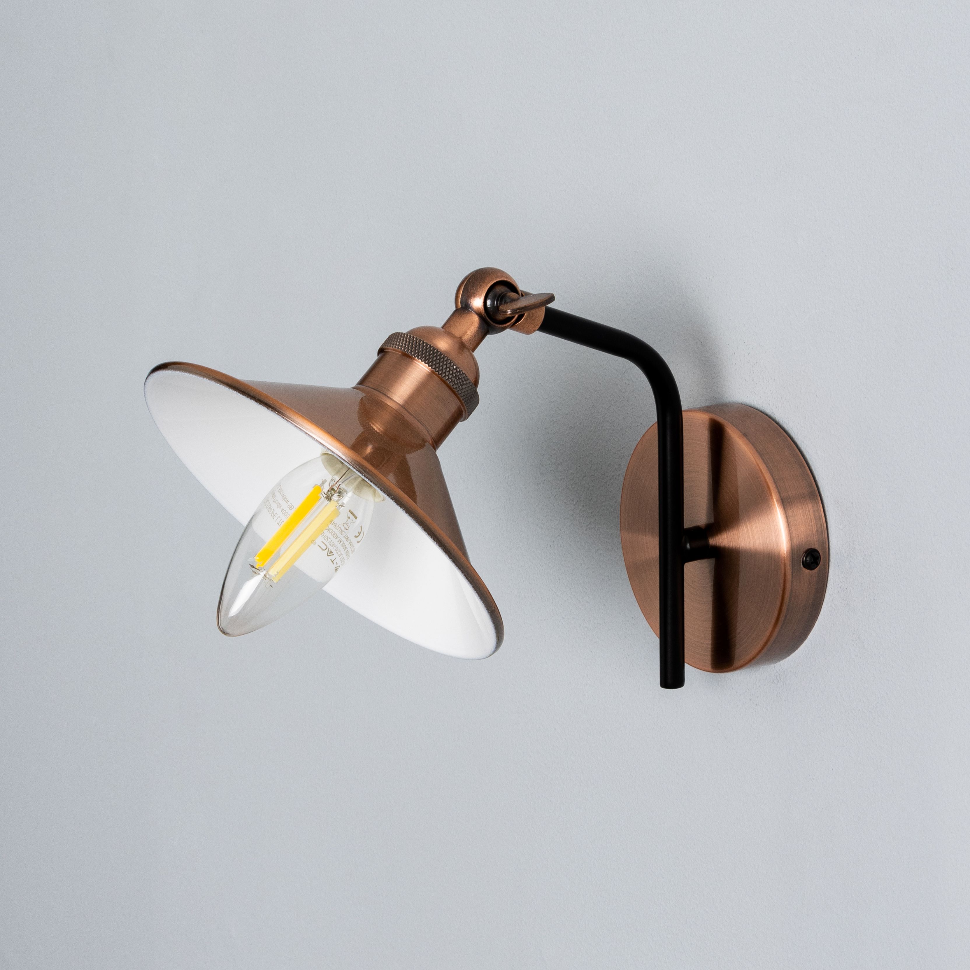 Bureau Copper Antique copper effect Wall light - 5