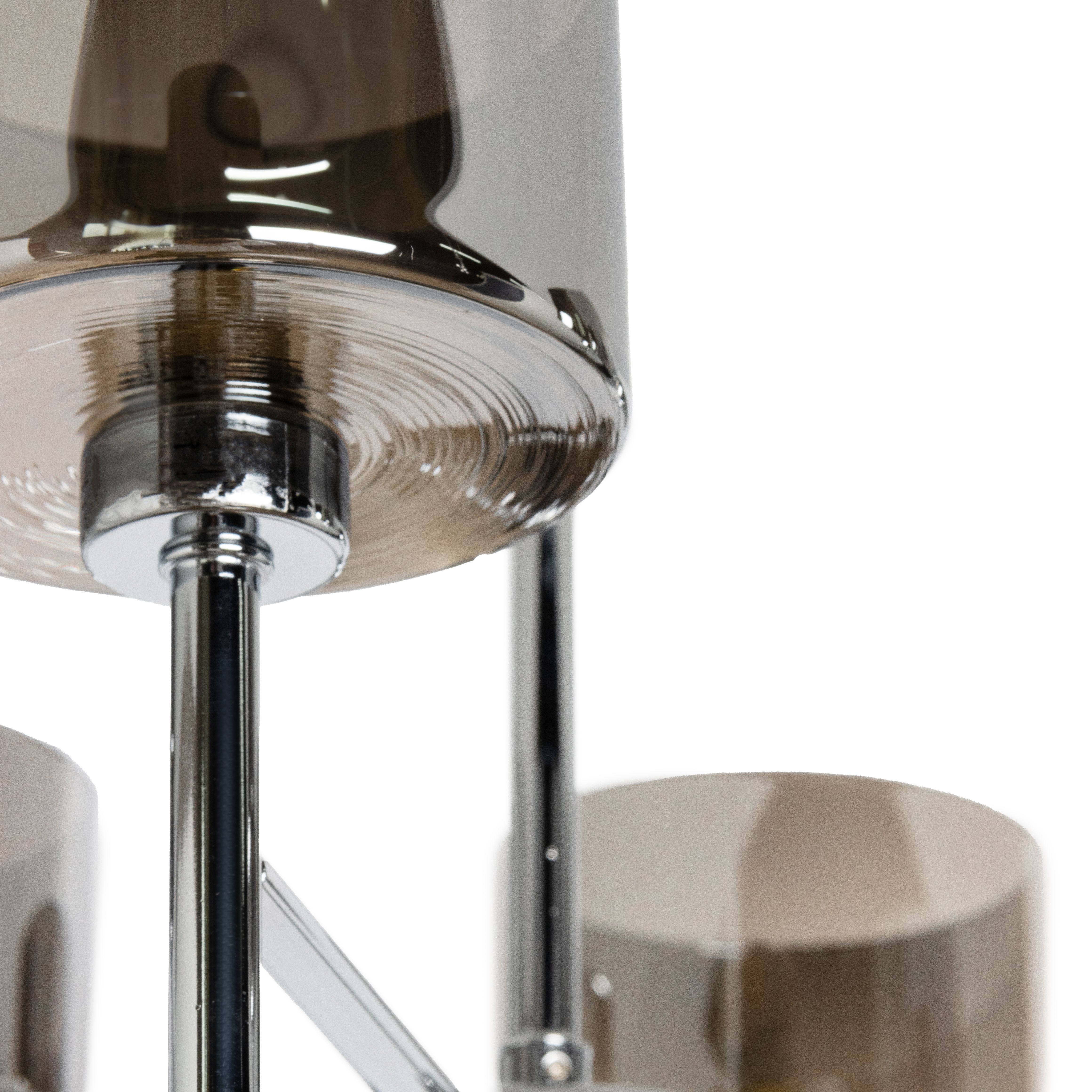 Inlight Caper Contemporary Metal Chrome effect LED Ceiling light
